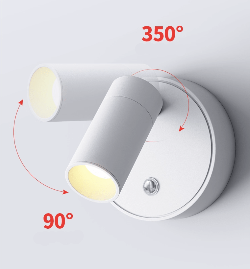 Luma Pivot Rechargeable Wall Light, Bathroom Wall Sconce, detail 6