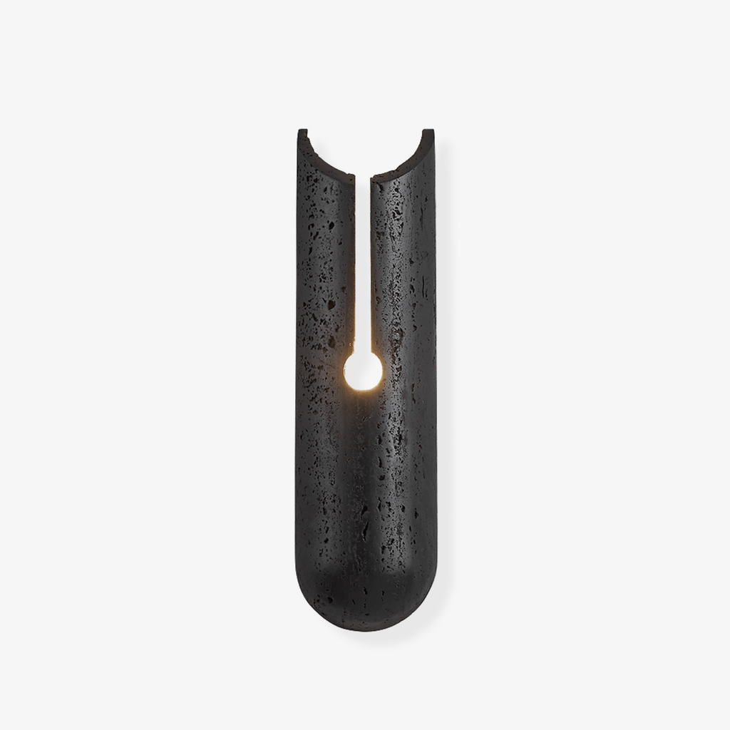 Vulca Split Stone Wall Light, Hardwired Wall Sconce, detail 2