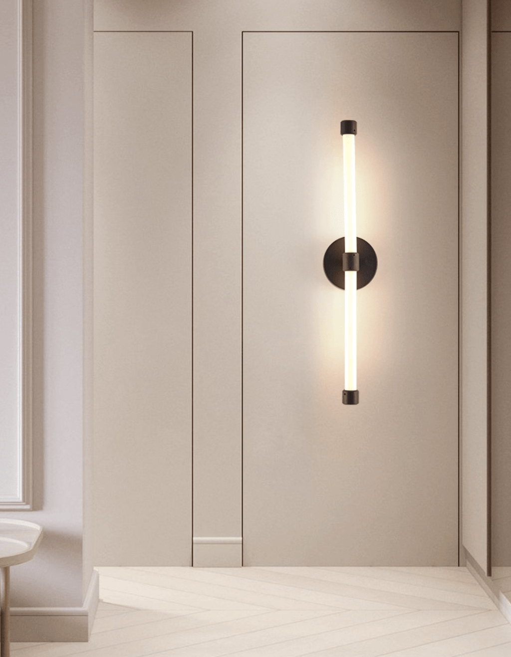 Brilline Vertical Wall Light, Hardwired Wall Sconce, detail 4