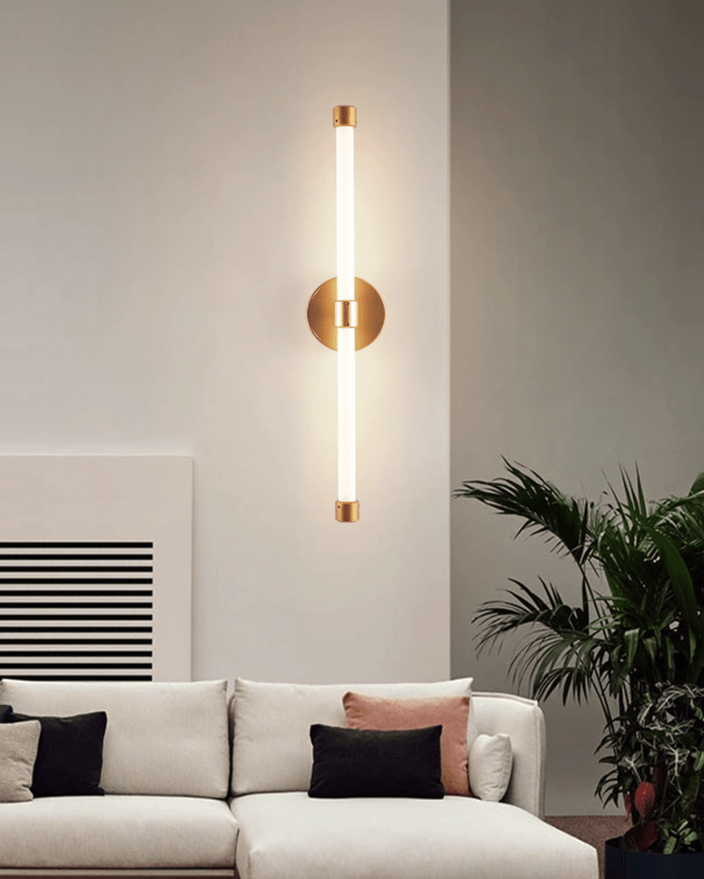 Brilline Vertical Wall Light, Hardwired Wall Sconce, detail 6