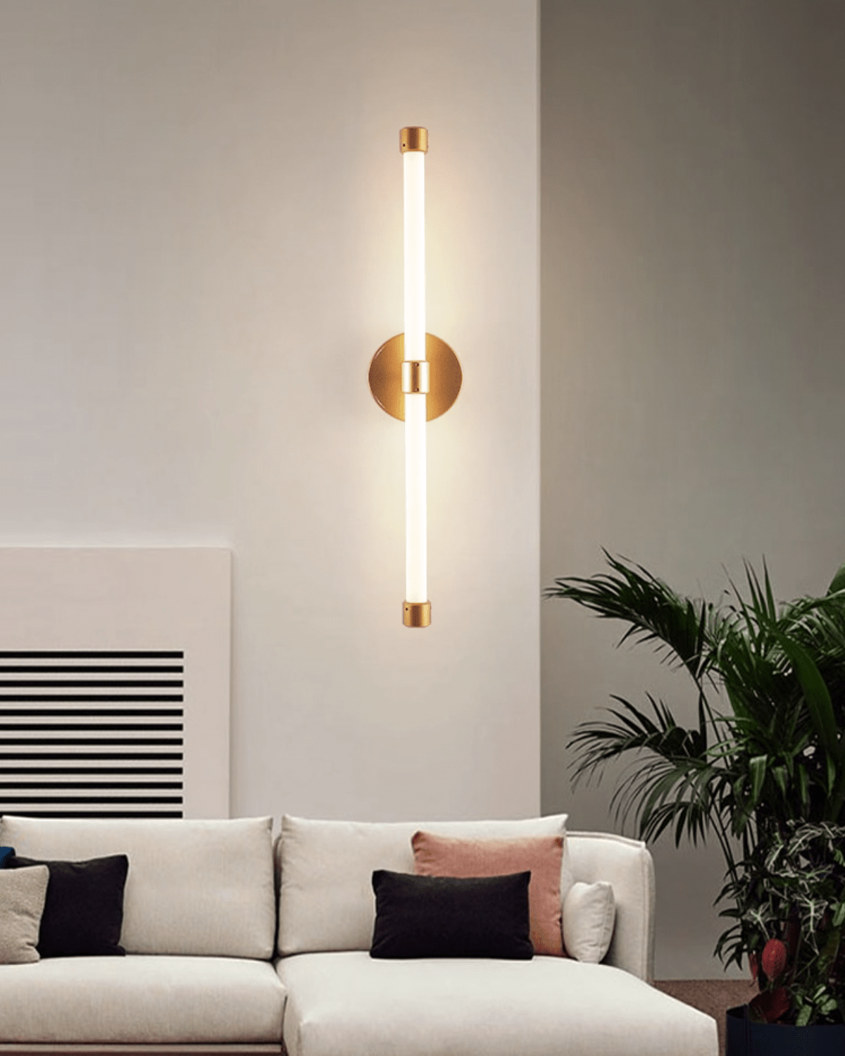 Brilline Vertical Wall Light, Hardwired Wall Sconce, detail 6