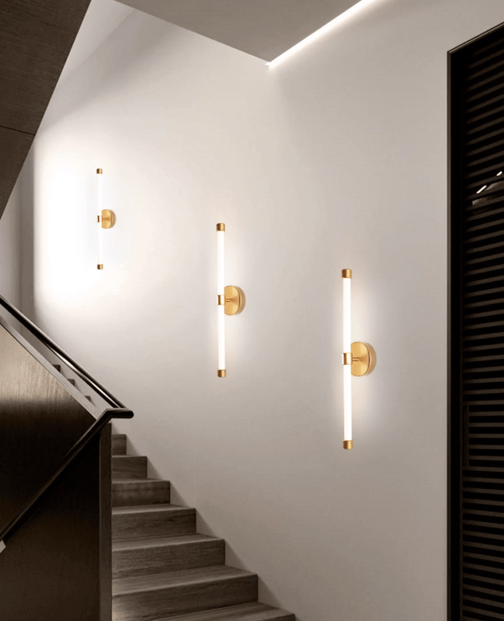 Brilline Vertical Wall Light, Hardwired Wall Sconce, detail 7