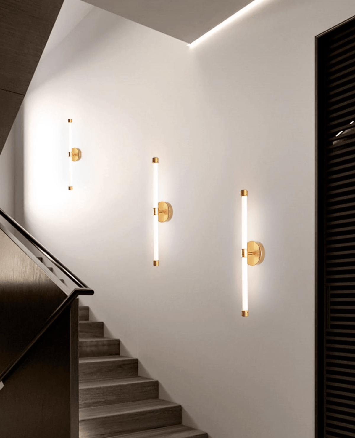 Brilline Vertical Wall Light, Hardwired Wall Sconce, detail 7