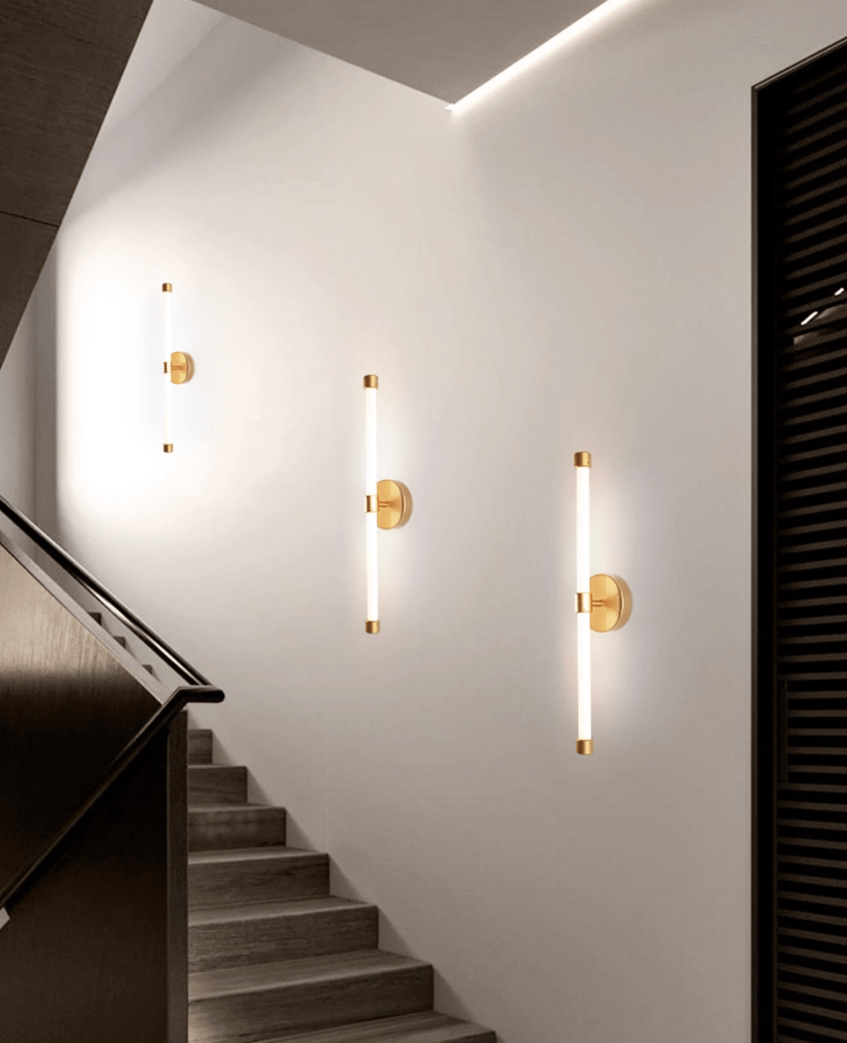Brilline Vertical Wall Light, Hardwired Wall Sconce, detail 7