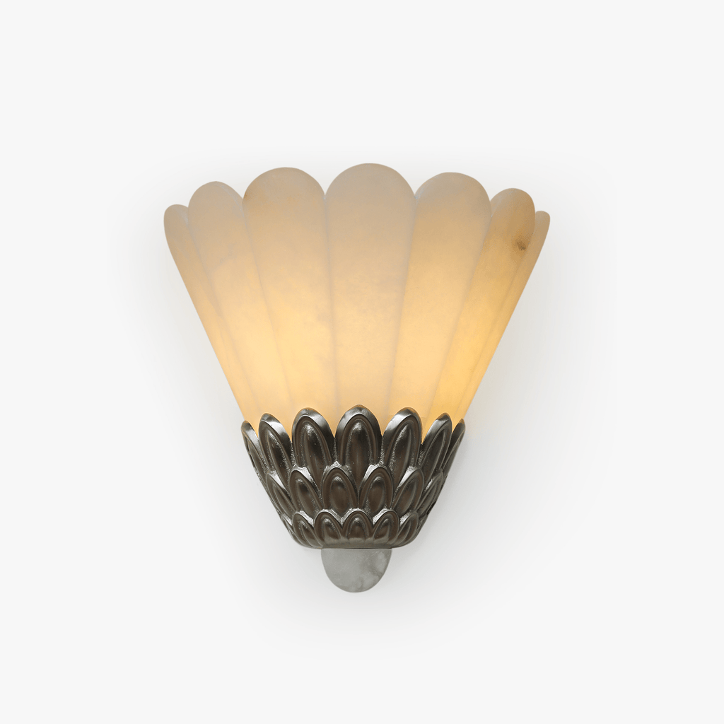 Artoria Petal Alabaster Wall Light - Wall Lamp, Hardwired Wall Sconce, Dia 31cm x H 28cm