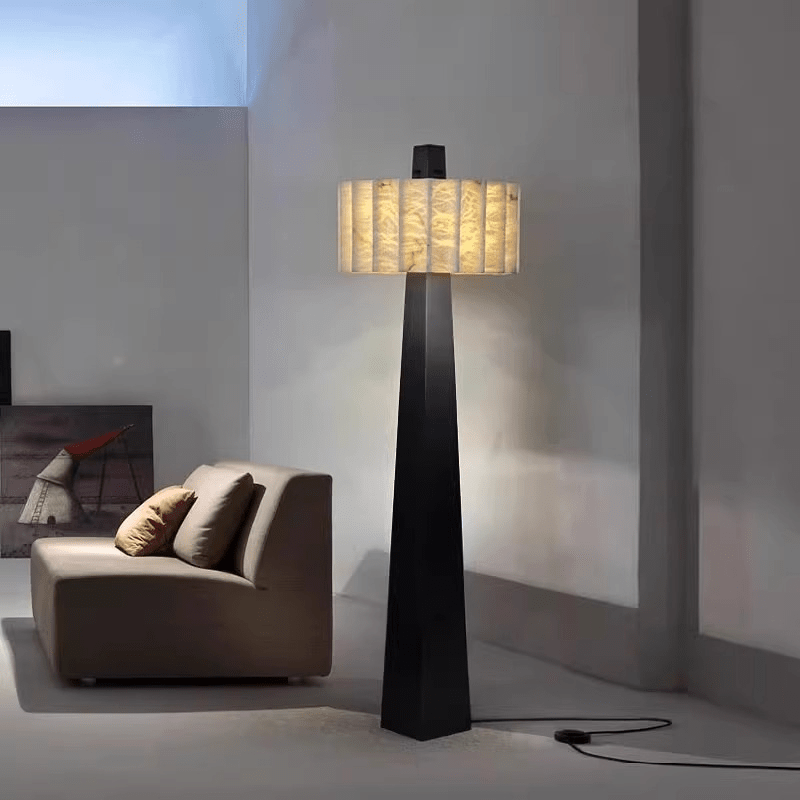 Obelisk Alabaster Floor Light, Floor Lamp, detail 4