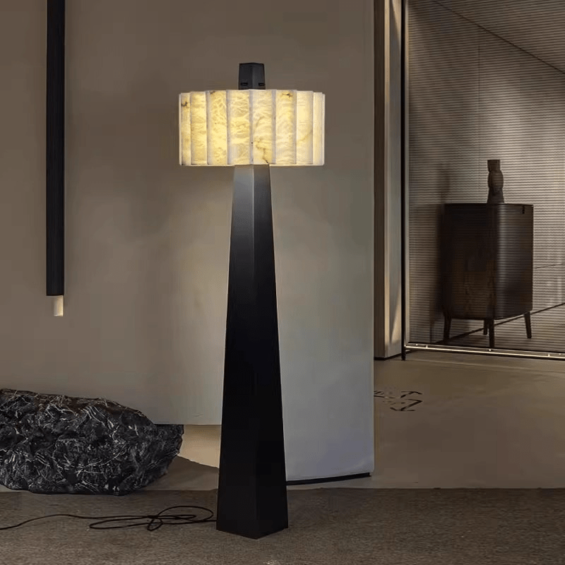 Obelisk Alabaster Floor Light, Floor Lamp, detail 2