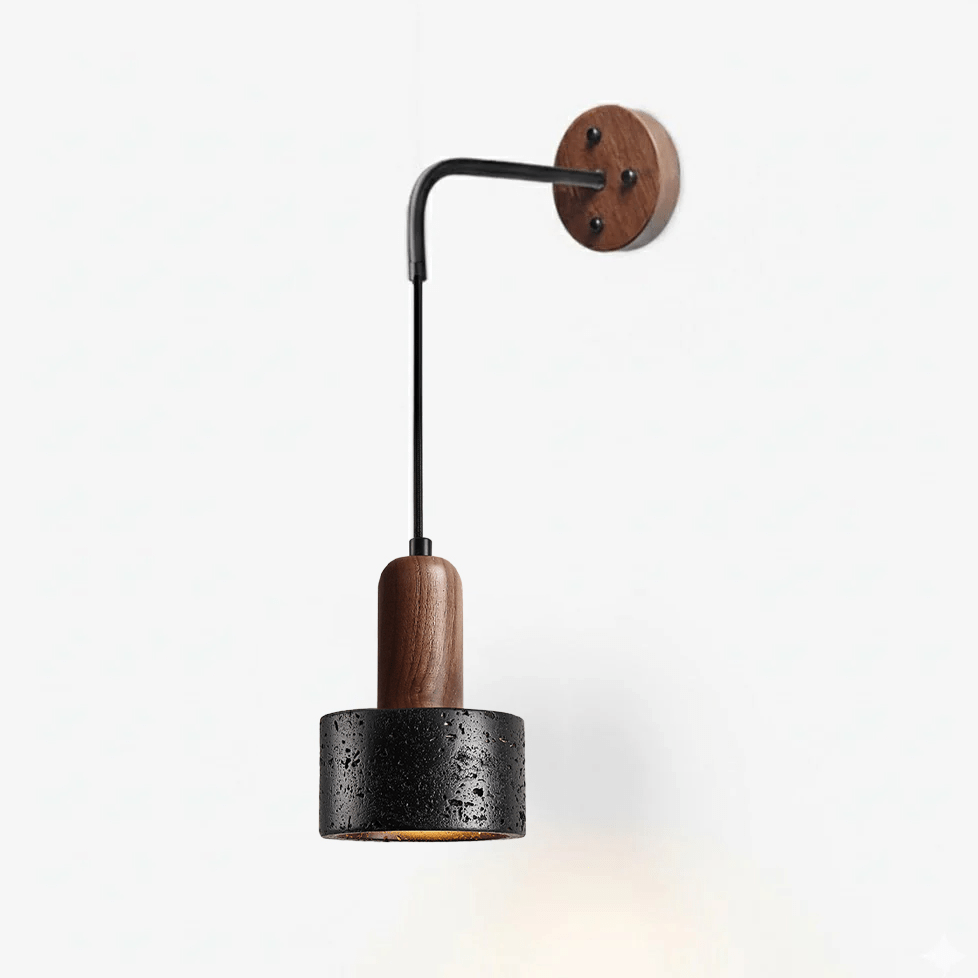 Mirox Wall Light - Dia 12cm x H 16cm Metal, Hardwired Wall Sconce