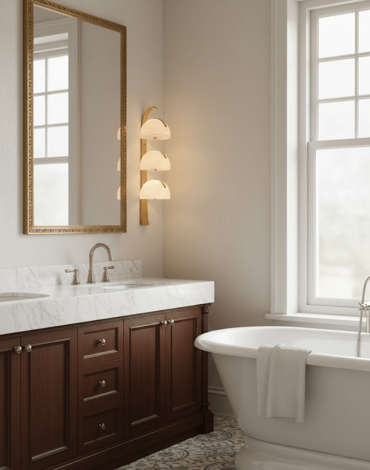 Orvyn Alabaster Wall Light - Wall Lamp, Hardwired Wall Sconce, detail 5