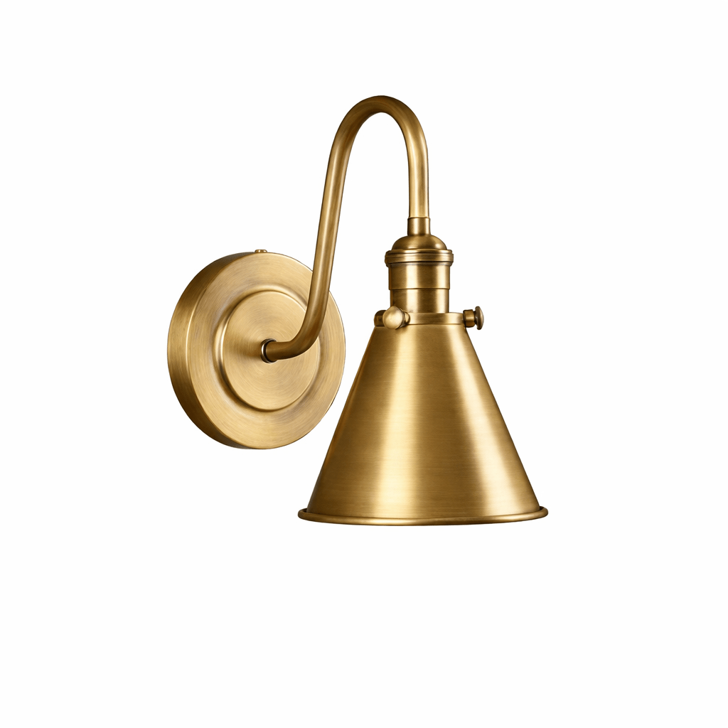 Oliver Wall Light, Hardwired Wall Sconce, Metal, L 13.5cm x H 23cm