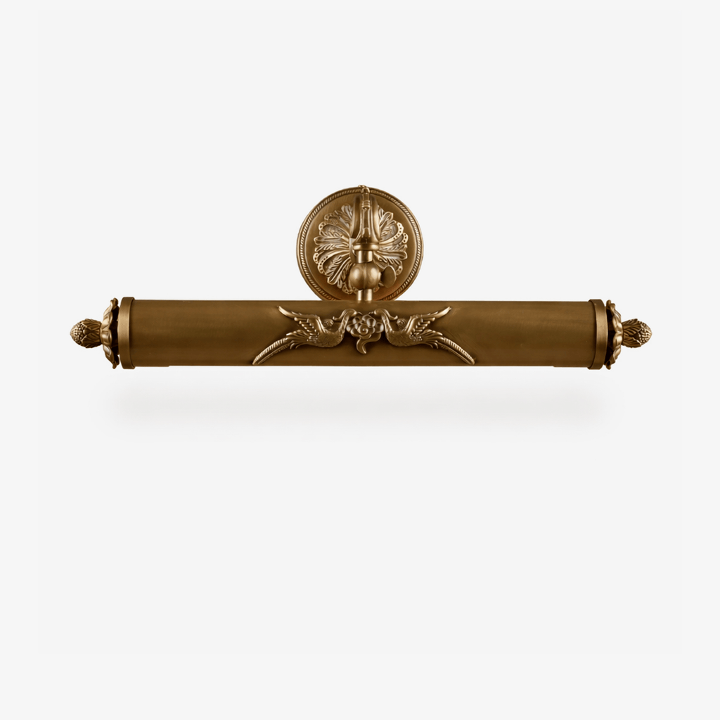 Florence Brass Wall Light, Hardwired Wall Sconce, detail 2