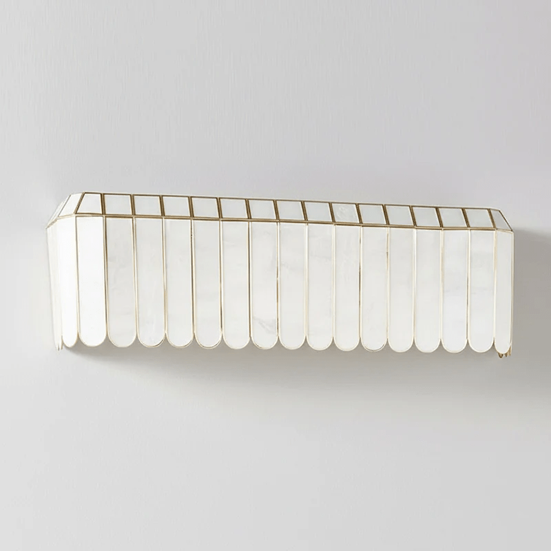 Aurelia Capiz Wall Light, Hardwired Wall Sconce, detail 11