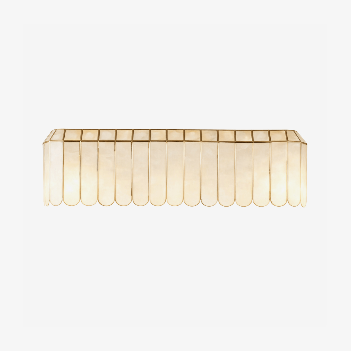 Aurelia Capiz Wall Light, Hardwired Wall Sconce, detail 2