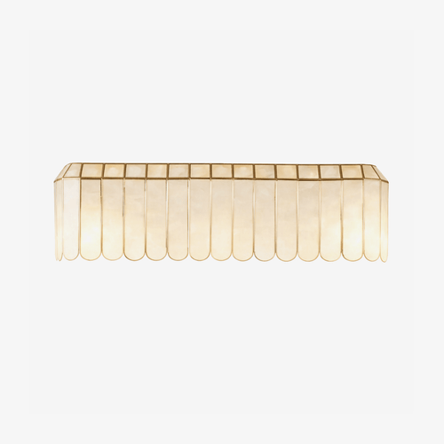 Aurelia Capiz Wall Light, Hardwired Wall Sconce, detail 2