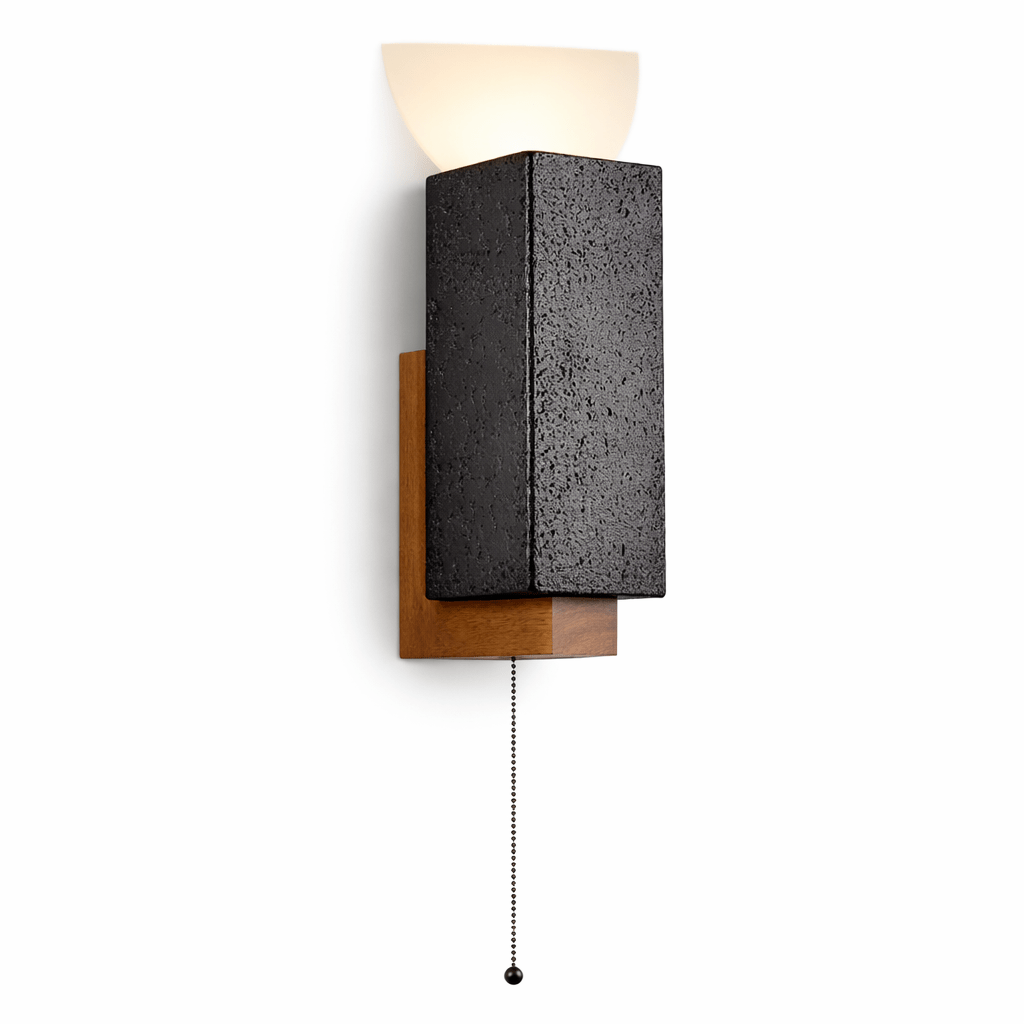 Obsidian Glow Wall Light, Hardwired Wall Sconce, detail 19