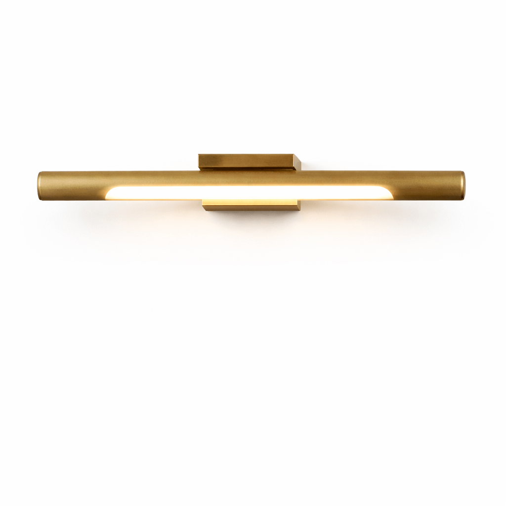 Liora Brass Wall Light, Hardwired Wall Sconce, L 50cm x H 3.5cm