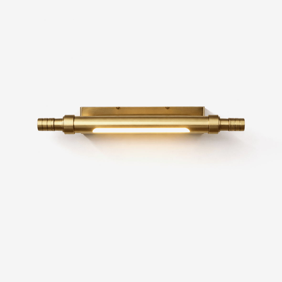 Orion Brass Wall Light, Hardwired Wall Sconce, detail 2