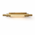 Orion Brass Wall Light, Hardwired Wall Sconce, L 29cm x H 5cm