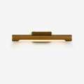 Apollo Brass Wall Light, Hardwired Wall Sconce, L 30cm x H 3.5cm