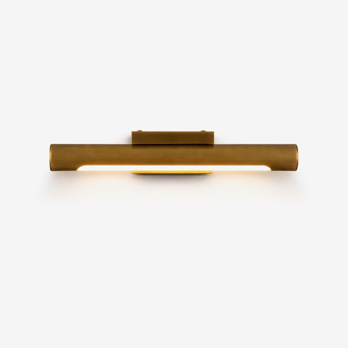 Apollo Brass Wall Light, Hardwired Wall Sconce, L 30cm x H 3.5cm