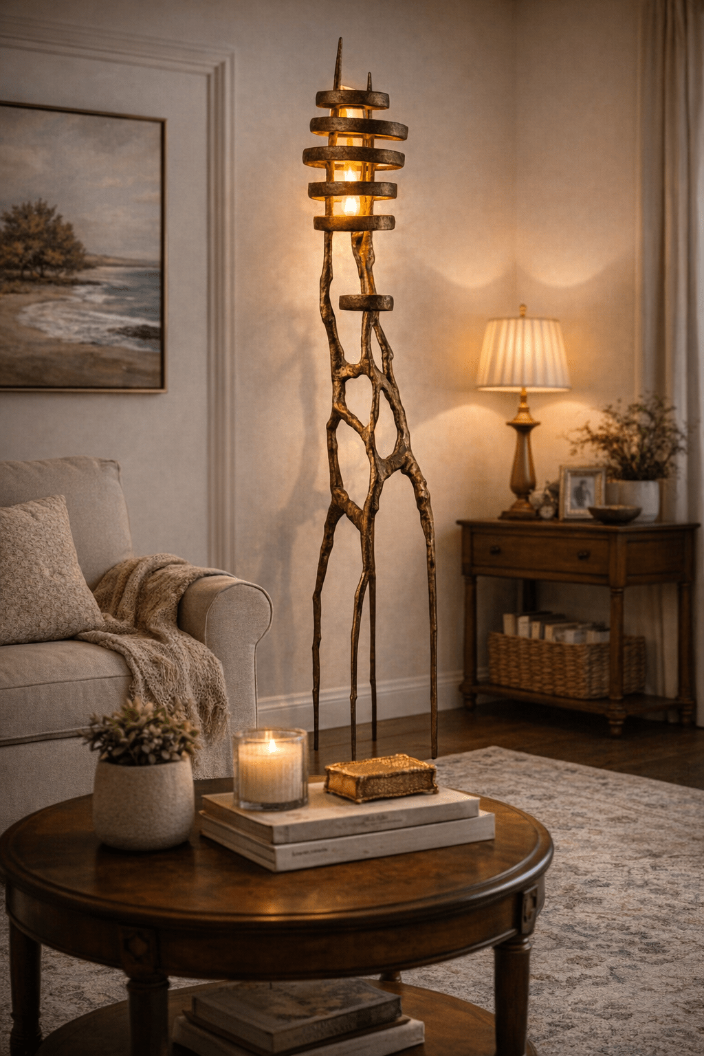 Vortex Sculpture Floor Light, Floor Lamp, detail 12