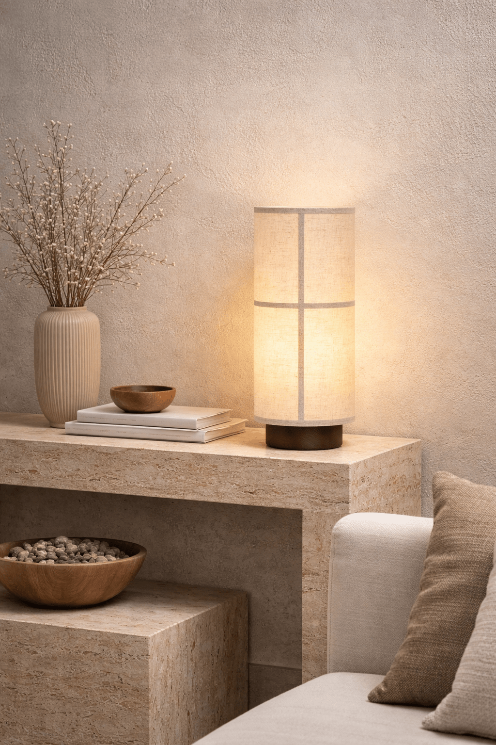 Kanso Glow Rechargeable Table Light, Bedside Table Lamp, detail 3