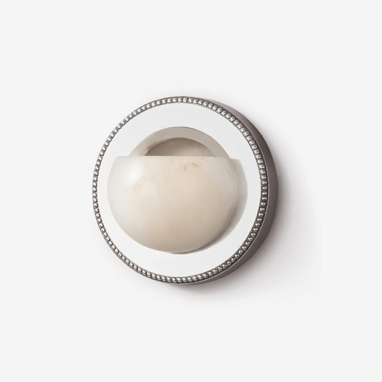 Orbit Pearl Alabaster Wall Light, Hardwired Wall Sconce, detail 2