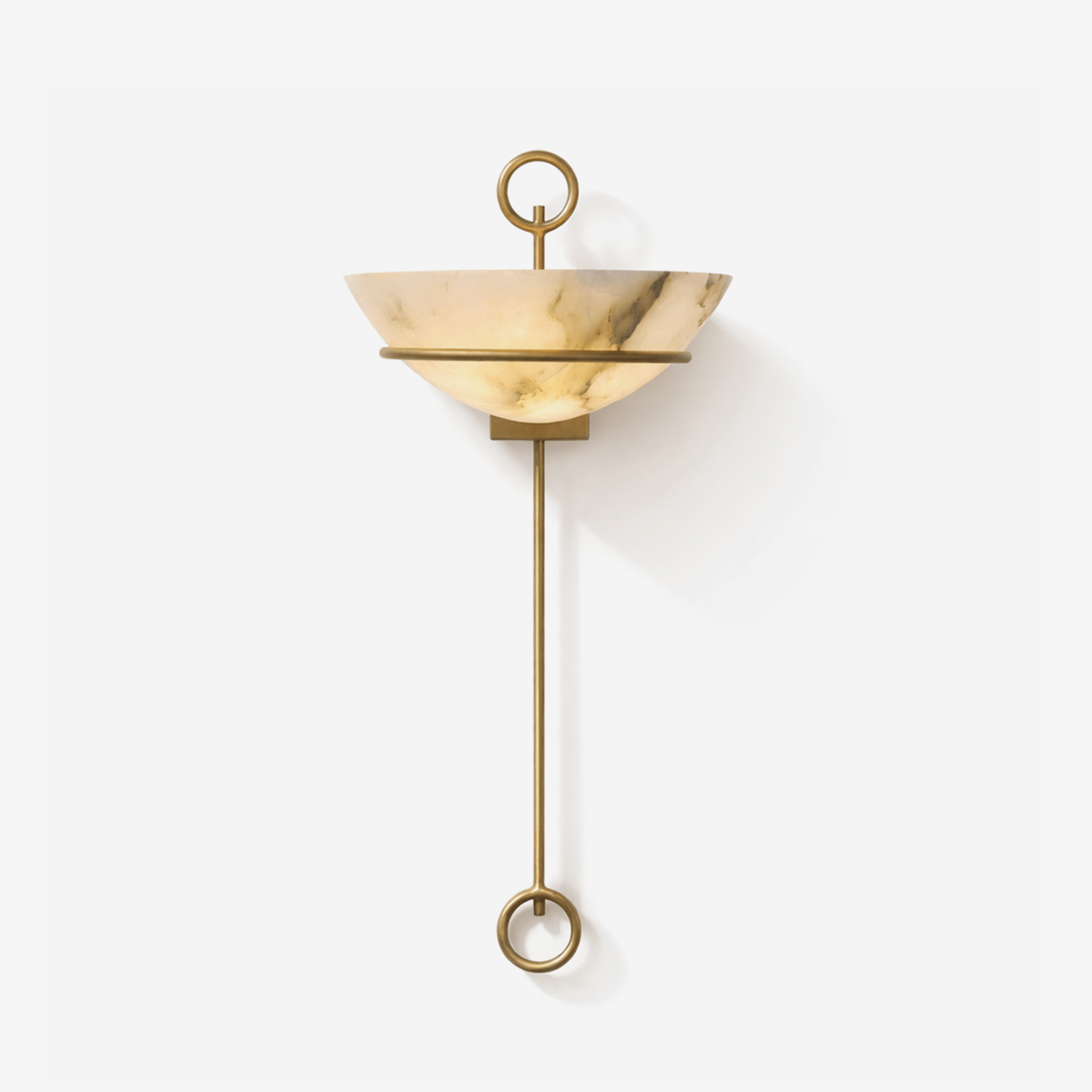 Tether Alabaster Wall Light, Hardwired Wall Sconce, detail 2