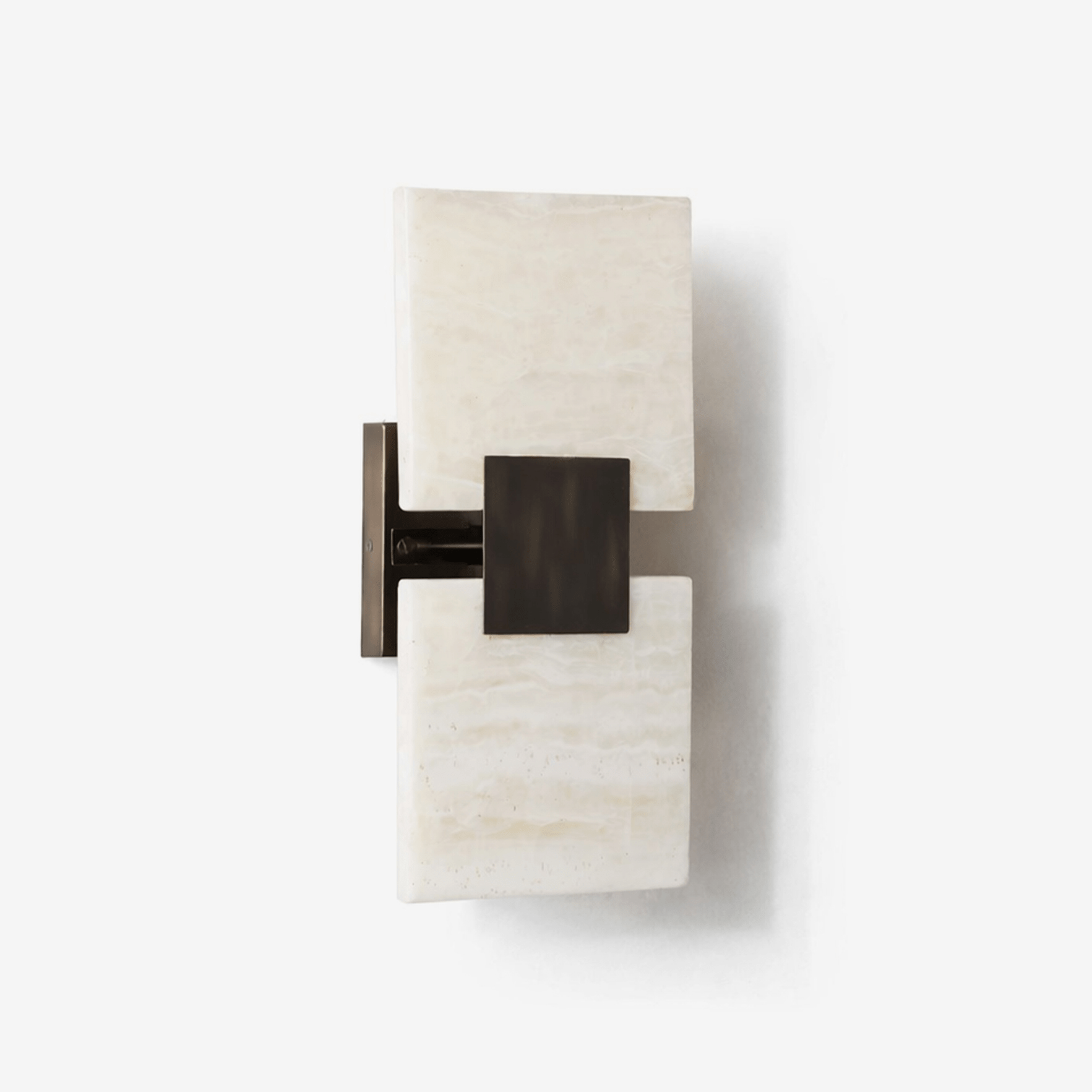 Strata Shift Alabaster Wall Light, Hardwired Wall Sconce, detail 2