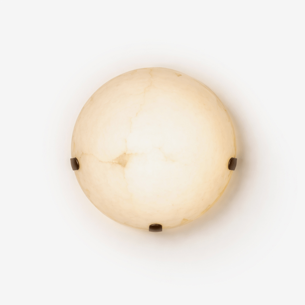 Noema Alabaster Wall Light, Hardwired Wall Sconce, detail 2
