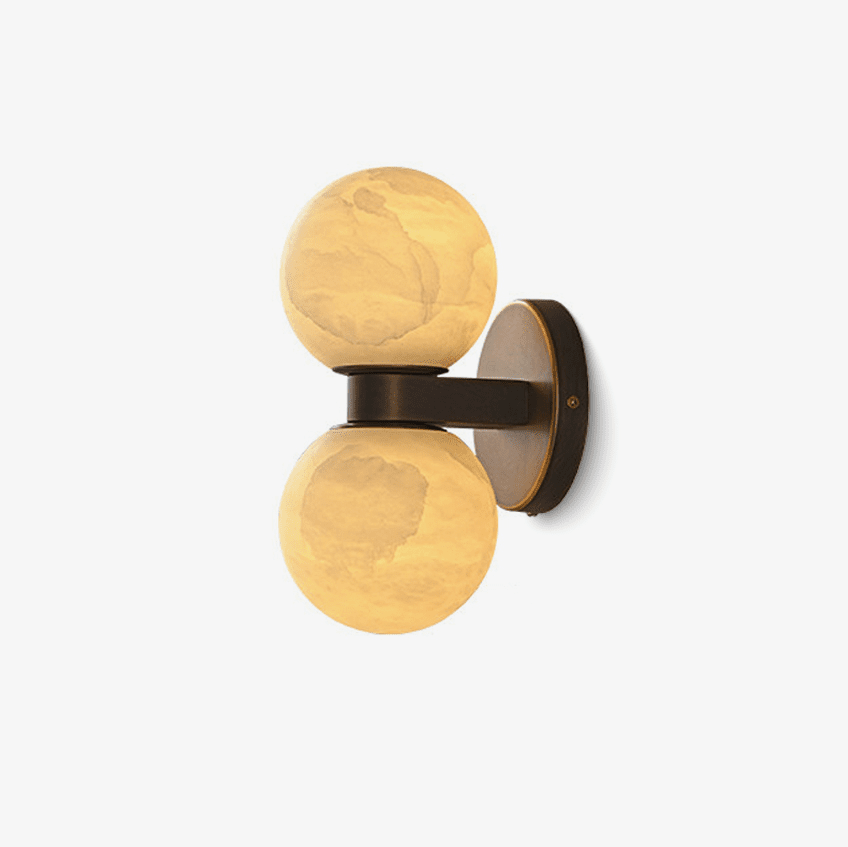 Alabaster Celestia Orb Wall Light, Hardwired Wall Sconce, detail 16