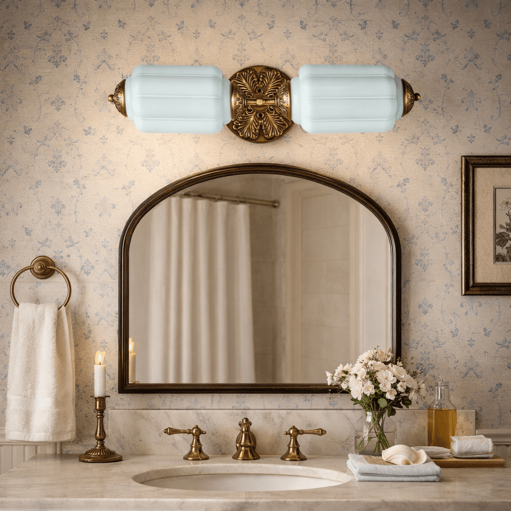 Elliot Glass Wall Light, Hardwired Wall Sconce, detail 5