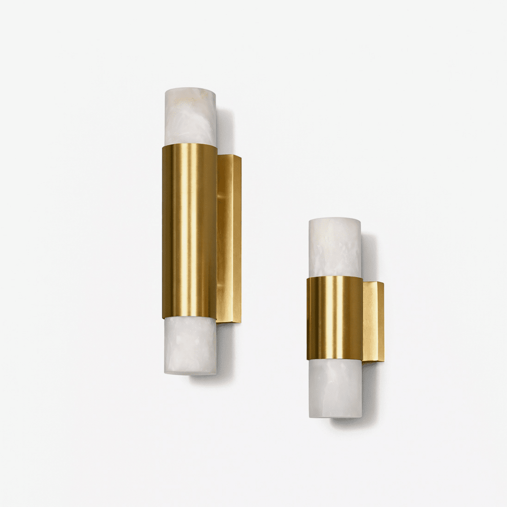 Arden Alabaster Wall Light, Hardwired Wall Sconce, detail 2
