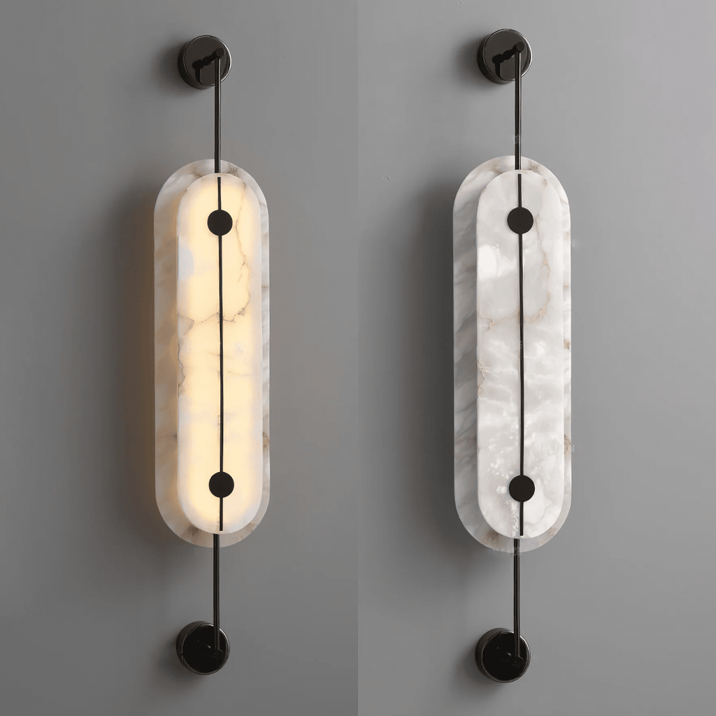 Solvane Alabaster Wall Light - Wall Lamp, Hardwired Wall Sconce, detail 16