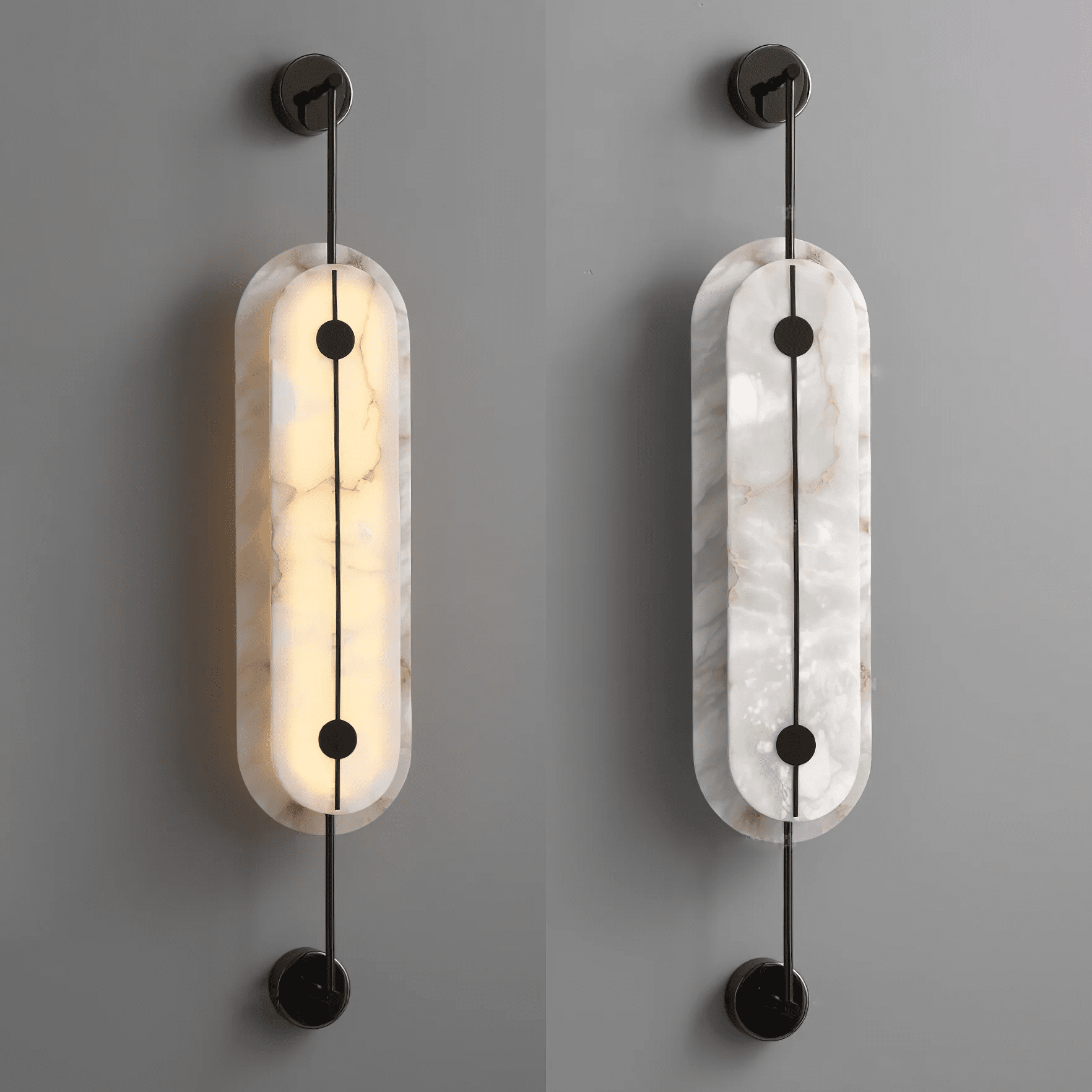 Solvane Alabaster Wall Light - Wall Lamp, Hardwired Wall Sconce, detail 16