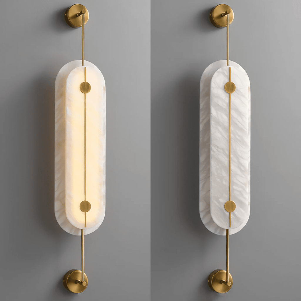 Solvane Alabaster Wall Light - Wall Lamp, Hardwired Wall Sconce, detail 17