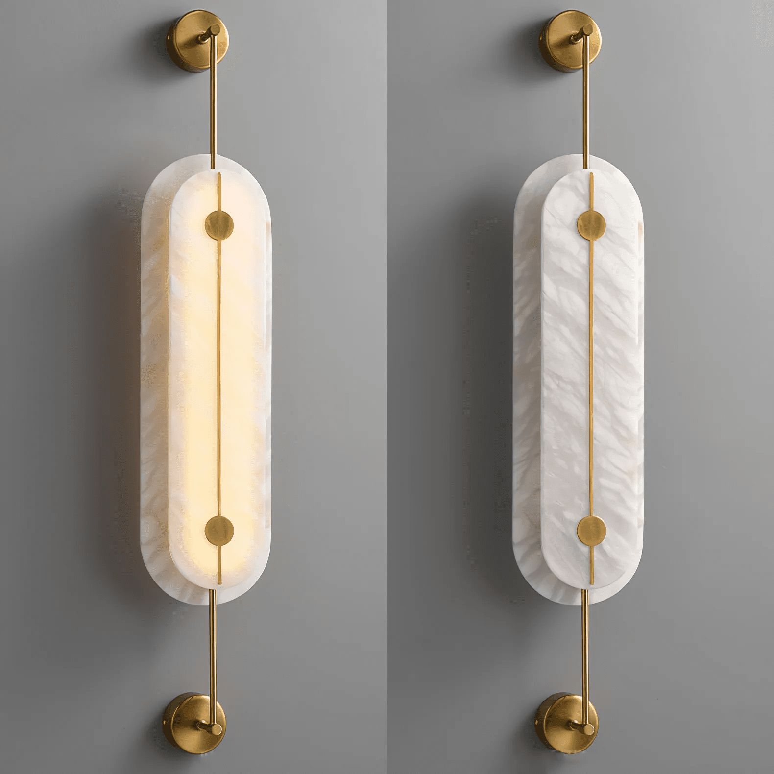 Solvane Alabaster Wall Light - Wall Lamp, Hardwired Wall Sconce, detail 17