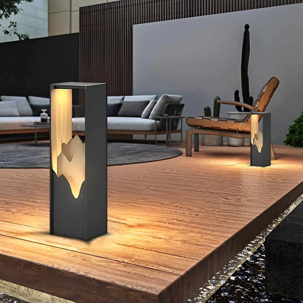 Waterproof LED Mountain Scenery Exterior Path Lights Landscape Lighting, Outdoor Wall Light, detail 8