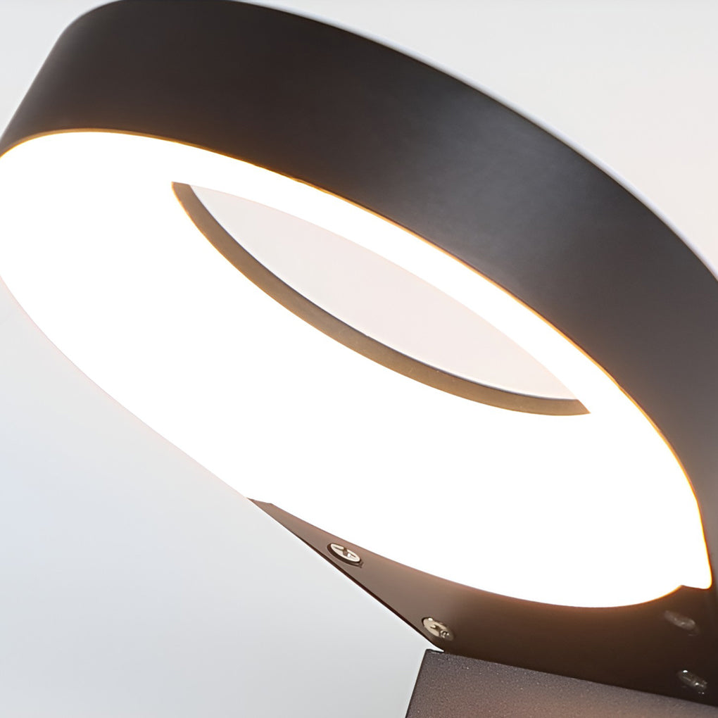 Spoon-shaped Waterproof 18W LED Black Contemporary Wall Light Pathway Lights, Wall Sconce, detail 17