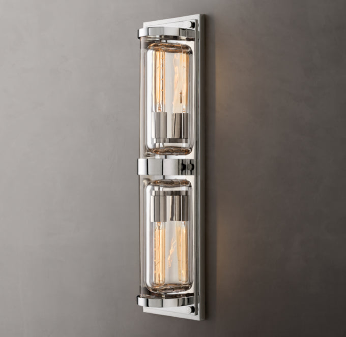 Savile Circular Linear Sconce, Bathroom Wall Sconce, detail 23