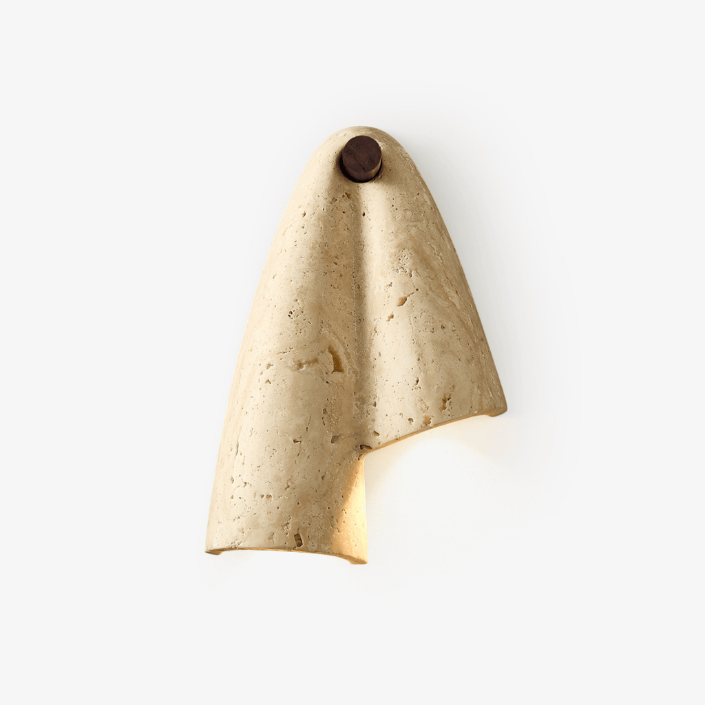Velo Draped Stone Wall Light, Hardwired Wall Sconce, detail 2
