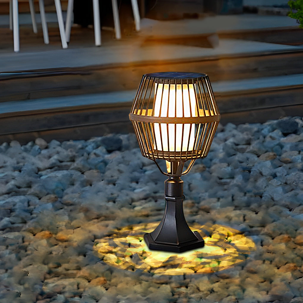 Waterproof Aluminum LED Matte Black Contemporary Solar Exterior Lights Lanterns, Outdoor Wall Light, detail 3