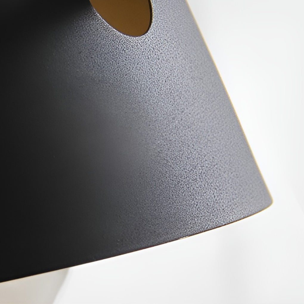 Hat-style Matte Metal Nordic Mounted Contemporary Wall Light, Bedroom Wall Sconce, detail 19