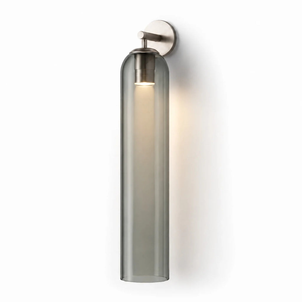 Cylindrical Art Glass Wall Light