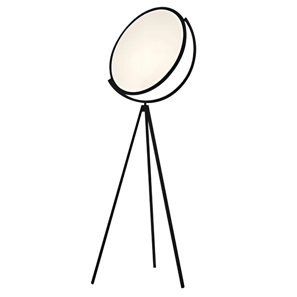 Black Metal and Rotating LED Tripod Floor Light, Floor Lamp, detail 7