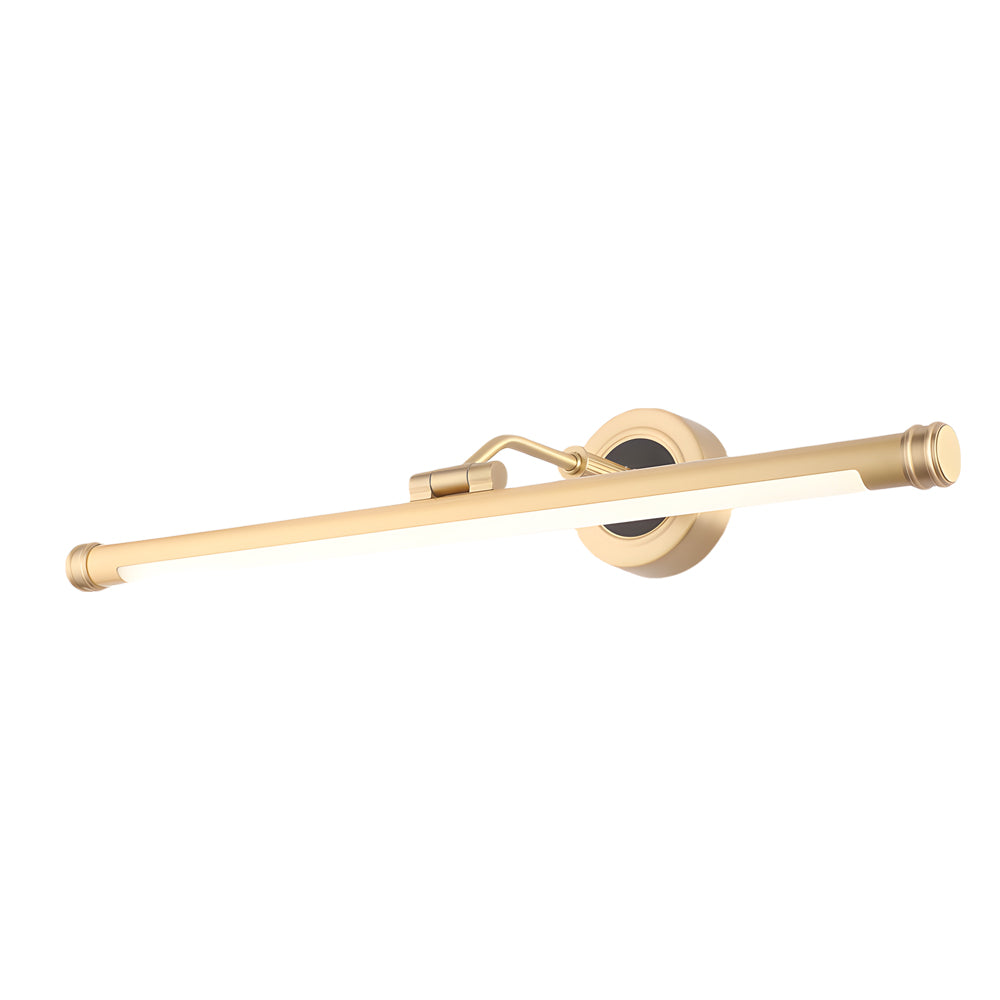 Elegant Linear Gold/Black LED Vanity Fixture for Bathroom - Vintage Style, Bathroom Vanity Light, detail 8