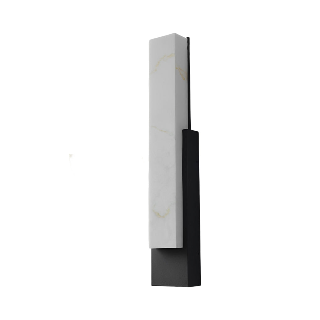 Waterproof Imitation Marble Shade LED Black Contemporary Exterior Wall Light, Outdoor Wall Light, detail 3