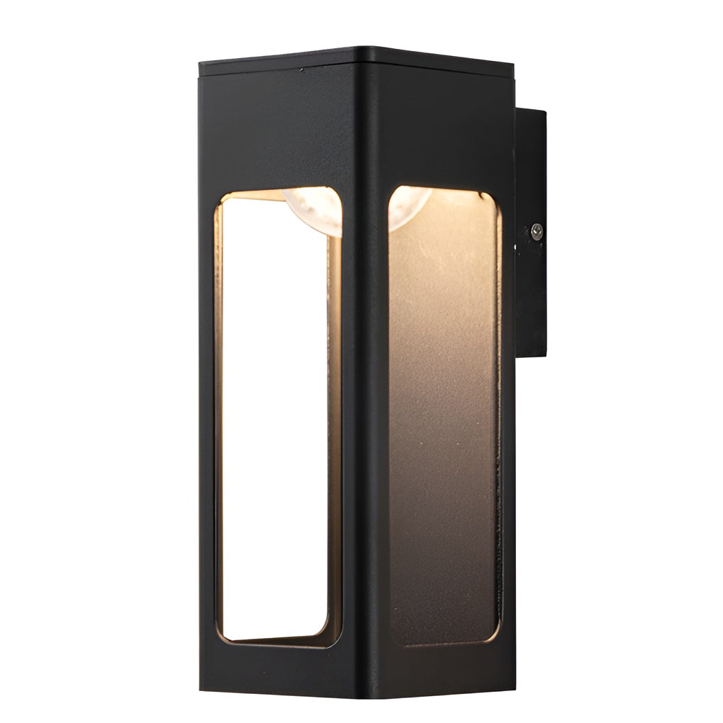 Box IP65 Waterproof 12W LED Black Contemporary Exterior Wall Light Sconces, Outdoor Wall Light, detail 10