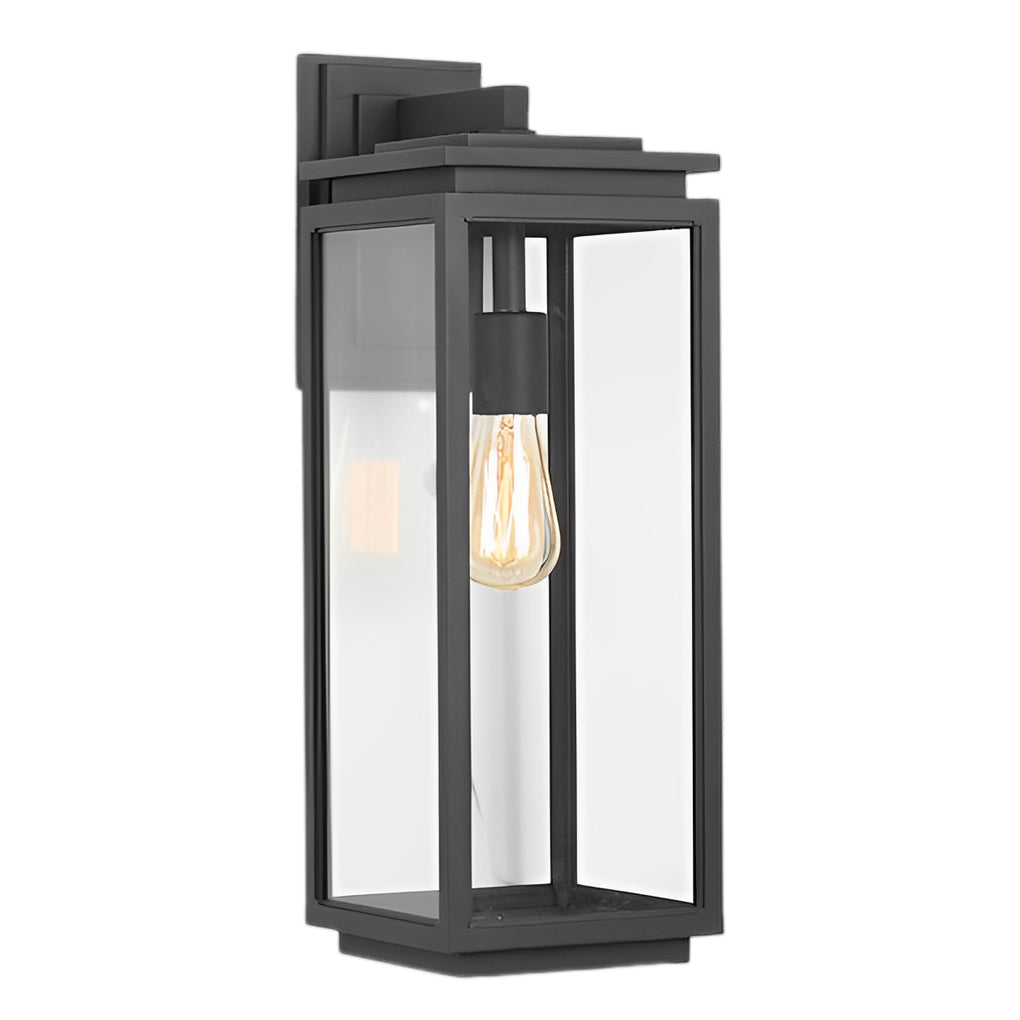 Waterproof Box Glass Black Industrial Exterior Wall Light Exterior Lights, Outdoor Wall Light, detail 9