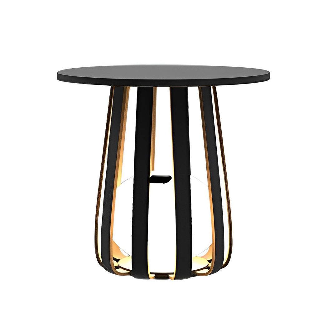 Circular Waterproof RGB Iron Small Coffee Table Solar Light Exterior Lanterns, Outdoor Wall Light, detail 7